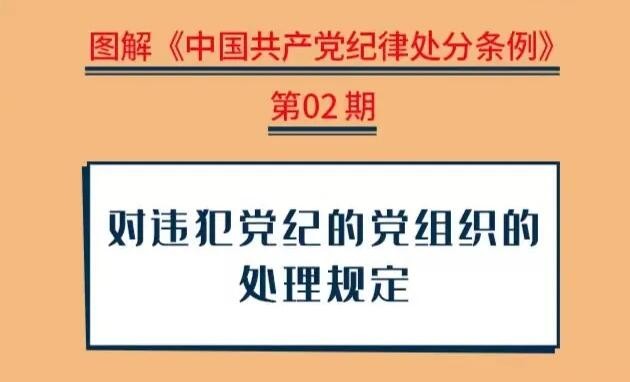 党纪学习教育｜对违犯党纪的党组织的处理规定